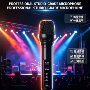 GAW-DS86 Sistema Karaoke Wireless <span class=keywords><strong>2</strong></span>.4G per Ristoranti e Studi, con <span class=keywords><strong>2</strong></span> Microfoni Ricaricabili e Ricevitore a Batteria - Product Image 1