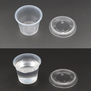 Gobelet jetable transparent en plastique <span class=keywords><strong>de</strong></span> 160 ml (5,5 oz) avec couvercle pour desserts, gâteaux, yaourts, poudings et sauces, idéal pour la restauration et les événements. - Product Image 3