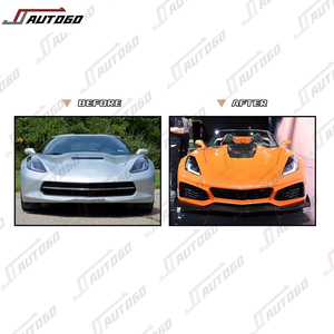 Pare-chocs avant en plastique PP remis à neuf en usine pour <span class=keywords><strong>Corvette</strong></span> C7 Stingray Premiere Edition Z06 Coupé <span class=keywords><strong>2014</strong></span>-2019, mise à niveau vers ZR1 Assy - Product Image 2