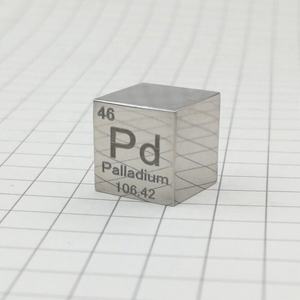 Op maat gemaakte 10mm edelmetaal- en metaalkubussen van ruthenium, rhodium, palladium, zilver, osmium, iridium, platina, goud en rhénium - Product Image 5