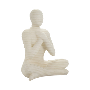 Statua di Figura Seduta in Resina, Scultura Moderna per Arredamento Casa, Soggiorno, Bagno, Ufficio, Scrivania, Esposizione su Mensola - Product Image 2