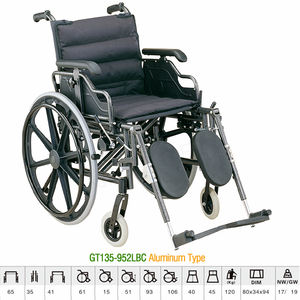 Silla de ruedas plegable y ligera para discapacitados, suministros de terapia de rehabilitación, Oem, FS809 - Product Image 3