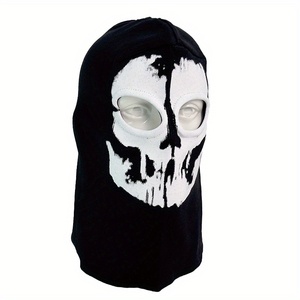 Cagoule tactique Cool Ghost Skull à double ouverture pour les yeux, couvre-tête intégral, respirante et coupe-vent, pour moto, snowboard et fêtes - Product Image 6