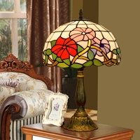 Lampe de chevet créative en verre teinté de style rural américain de 12 pouces, idéale pour restaurant, bar, ou comme cadeau d'art chaleureux pour mariage