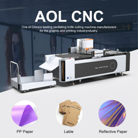 Plotter de Corte de Cartón y Adhesivos Digital de Alta Precisión AOL CNC KT con Cuchilla Oscilante y Cámara CCD