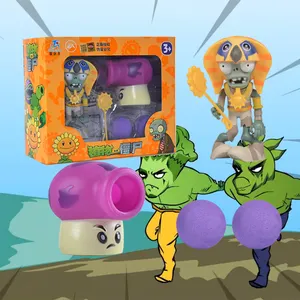 2024 Kids Popular Plants War Battle Shooting Game Action Figure Plants VS Zombies 2 with Box