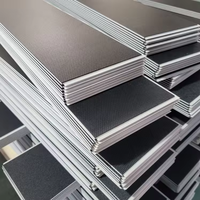 Revêtement de sol en vinyle Spc 8Mm noir gris foncé Revêtement de sol Spc Flooring Board 8Mm Waterproof for Villa