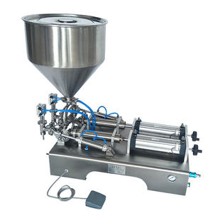 Máquina neumática de llenado de pasta de doble cabezal para miel, mermelada, crema, champú, salsa de tomate, salsa, loción, mantequilla de cacahuete, mayonesa, detergente - Product Image 3