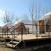 Tenda da Glamping di Lusso per Hotel e Campeggio, per Famiglie, con Bagno, Camera da Letto, Soggiorno, Impermeabile, Garanzia 1 Anno