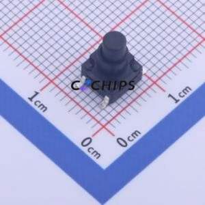K2-1839SQ-M4SW-02 Tactile Switch SMD-4P,6.2x6.2mm Switch 2.5N Vertical Mount 6.2mm 6.2mm - Product Image 1