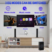 Barre de son 5-en-1 transfrontalière pour téléviseur, système de son surround stéréo pour salon et home cinéma