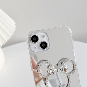 Nouveau dessin animé chaud paillettes diamant miroir <span class=keywords><strong>Mickey</strong></span> Minnie <span class=keywords><strong>coque</strong></span> de téléphone souple pour iPhone14 pro max 13 12 11 <span class=keywords><strong>7</strong></span>/8 X produits de livraison directe - Product Image 4