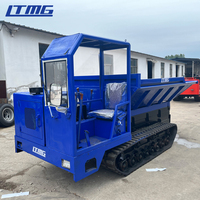 LTMG Nouvelle marque Cheap Track Dumper 3t 4 Ton 5 Ton 6 Ton Mini Crawler Dumper transporteur avec cabine