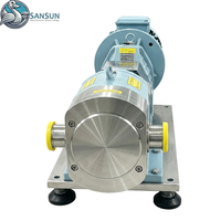 Pompa Rotary Sanitasi Low Shear untuk Pengangkutan Susu, Jus, dan Selai