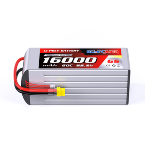 بطارية طائرة بدون طيار احترافية بدقة 8K، مدى 10 كم، سعة 16000 مللي أمبير في الساعة، 6S 60C، بطارية سيارة تحكم عن بعد وبطارية طائرة بدون طيار - Product Image 6