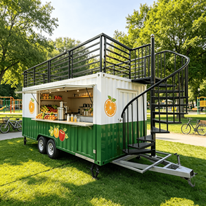 ร้านกาแฟเคลื่อนที่ คอนเทนเนอร์คาเฟ่บาร์ สำหรับงานกลางแจ้ง - Product Image 6