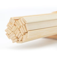 Brochette de protection de l'environnement naturelle de conception de style simple jetable biodégradable 240 mm bâton de bambou pour barbecue