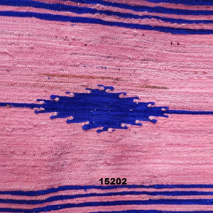 Tapis de course en coton, rose et bleu, style indien, tissé, vente en gros, livraison gratuite - Product Image 1