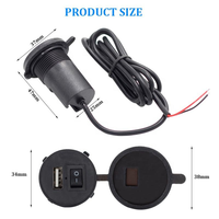 1.5A 12V chargeur USB étanche pour vélo moto chargeur de voiture rapide interrupteur à bascule adaptateur secteur Mobile pour téléphones mobiles