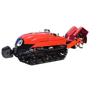 35hp mạnh mẽ Mini Crawler ROTARY tiller DIESEL tu mini trang trại máy kéo