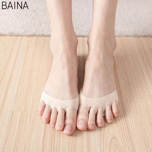 Zapatos de Tacón Alto con Punta Abierta para Mujer, Venta al Por Mayor, con Calcetines Invisibles Antideslizantes, Almohadillas para la Mitad del Antepié y Almohadillas para los Dedos - Product Image 4