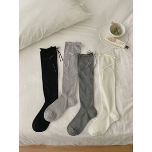 Ballet Style Slouch <b>Socks</b> For Women Solid Color <b>Long</b> <b>Socks</b> Breathable Sweat Absorbing Odor Resistant Youth Size - Product Image 1