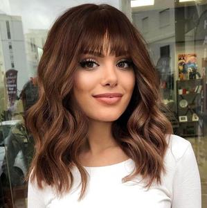 Peluca de Anime para Mujer, Estilo Europeo y Americano, Ondas Cortas y Rizadas, Realista, para Vacaciones - Product Image 1