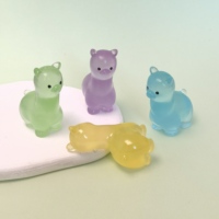 100 Piezas de Mini Figuras de Alpaca Luminosas de Resina, Lindas Muñecas que Brillan en la Oscuridad, Decoración para Jardín de Hadas, Micro Paisaje DIY