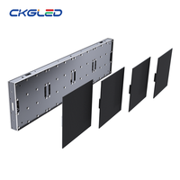 Écran LED portable double face personnalisé, haute luminosité, couleur pleine, mur vidéo HD, panneau d'écran fixe P1.95 pour usage intérieur