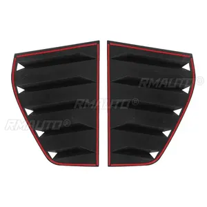 2x Cubiertas de Persiana para Ventana Lateral Trasera de Coche para VW Volkswagen Golf 6 MK6 GTI R 2010-2014, Panel Trasero de la Ventanilla - Product Image 4