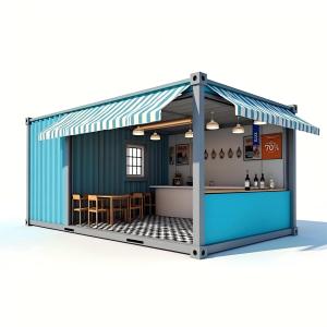 This Tiny Container House Is <b>a</b> Versatile Living Unit Featuring <b>a</b> Customized Interior with <b>a</b> Full <b>Kitchen</b> and Bathroom - Product Image 6