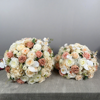 Offre Spéciale – Grande Composition Florale de Roses Artificielles en Soie (50cm, 60cm, 70cm, 80cm) – Centre de Table ou Couronne pour Mariage