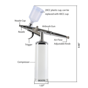 27PSI Sạc Cordless Airbrush Cầm Tay Airbrush Kit Mini Cầm Tay Không Dây Airbrush Máy Nén Khí Loại Kích Hoạt Air Brush Gun - Product Image 3