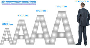 Letras LED Modernas Personalizables, Letras Luminosas para Exhibición en Tiendas Minoristas - Product Image 3