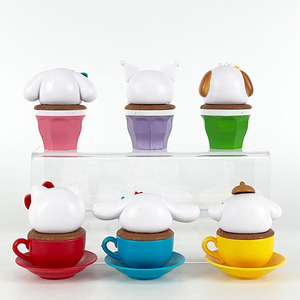 6 unids/set Mini figuras de Anime venta al por mayor muñeca de PVC Sanrioed Kuluomi Kuromi <span class=keywords><strong>Melody</strong></span> Juguetes Decoración de escritorio regalo promocional - Product Image 4