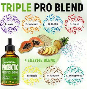 Suplemento Probiótico Natural para Animais de Estimação com Marca Privada OEM, Gotas Líquidas com Abóbora para Apoiar a Saúde do Sistema Digestivo de Cães e Gatos - Product Image 2