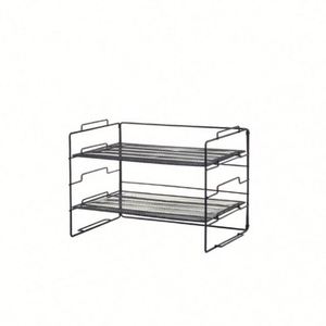 Estante de Almacenamiento de Oficina de Cinco Niveles para Periódicos y Revistas A4, de Malla Metálica de Hierro Forjado para Colgar en la Pared - Product Image 2