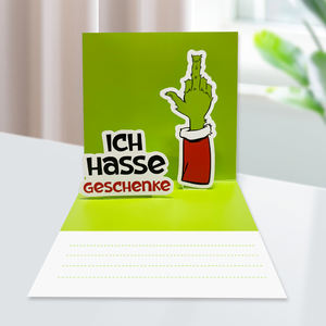 Carte de voeux classique 3D <span class=keywords><strong>Grinch</strong></span> Navidad Pop up Geschenke <span class=keywords><strong>Grinch</strong></span> Navidad Cartes de Noël - Product Image 4