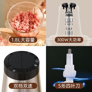 Zhigao 2L Stainless Steel Electric <b>Meat</b> <b>Grinder</b> With Double Blades For Home Use - Product Image 4