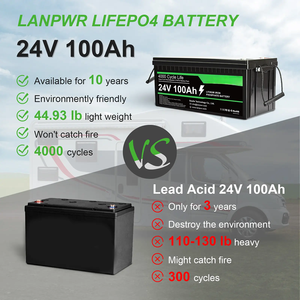 Batería de litio de 12V 24V 100ah 200ah 300ah 50ah 12V/24V LiFePO4 para precio de fábrica solar - Product Image 2