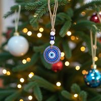Amulette turque Nazar en résine, œil bleu contre le mauvais œil, pour arbre de Noël, mur, porte de voiture, décoration de protection et de bénédiction