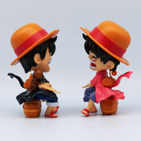Figura de Acción de Monkey D. Luffy en Versión Q, Estilo Alegre, Figura Coleccionable, Juguete Coleccionable para Fanáticos del Anime y Niños