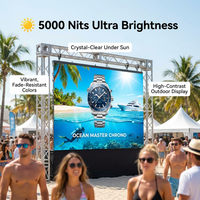 Écran LED de location haute luminosité 7000 cd P2.6/P2.9/P3.91 pour intérieur/extérieur, résolution 1080p, idéal pour les spectacles en direct et les décors de mariage