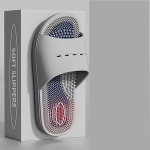 รองเท้าแตะนวดพีวีซีกันลื่นสำหรับผู้ชายและผู้หญิงมาใหม่พื้นรองเท้าในบ้านจุดฝังเข็มสำหรับฤดูร้อนฤดูหนาวฤดูใบไม้ร่วง - Product Image 3