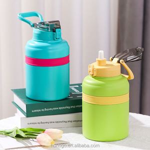 Outdoor Sports Custom 40Oz Big Double Wall Thermos Vacuum Flasks Stainless Steel Insulated Foldable Silicone Collapsible Bottles - Product Image 1