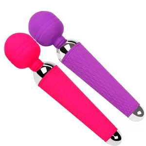 Vendita calda Portatile Impermeabile 10 Velocità Per Adulti In Silicone Figa Clitoride G Spot Dildo Massager della Bacchetta Giocattolo Del Sesso Delle Donne Vibratore Per femminile