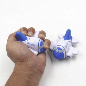Ballons anti-stress <span class=keywords><strong>en</strong></span> <span class=keywords><strong>mousse</strong></span> pu, 5 pièces, bon marché, logo personnalisé pour avion - Product Image 4