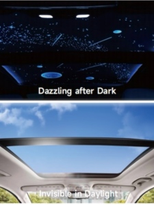 Película Fotocromática de Doble Color OMTD para Techo Solar de Lotus Eletre Emira, Rechazo de Calor Alto, Patrón Personalizado, Tinte Inteligente para Ventanas de Auto - Product Image 2