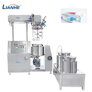 Vacuum Emulsifier Cosmetics Mixer With Heating Emulsion Tank For Making Ketchup Mayonnaise Cheese Homogenizing Machine