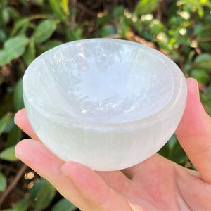 Cuencos Decorativos Redondos de Cristal de Cuarzo Selenita Natural al por Mayor - Product Image 4